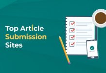 article submission sites list